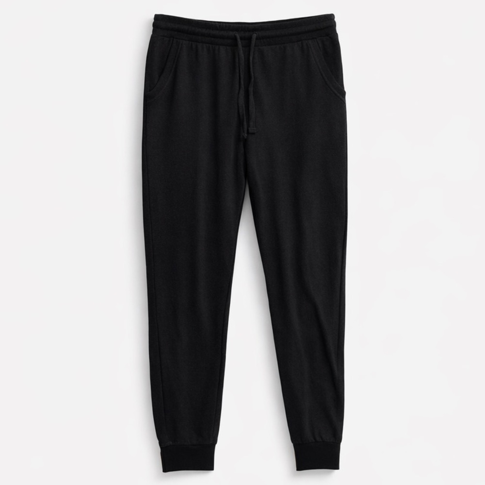 Jaclyn Intimates Gray Jogger Lounge Pants With Pockets Small Modern Coastal Chic